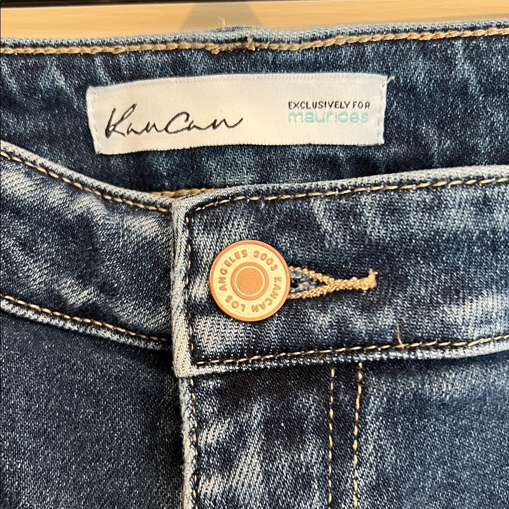 KanCan Dark Blue Flare Jeans - Picture 2 of 7